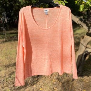 Old Navy Peach Light Weight Sweater
